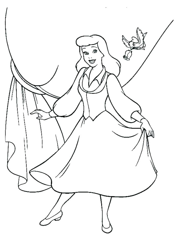 700x990 Cinderella Coloring Page
