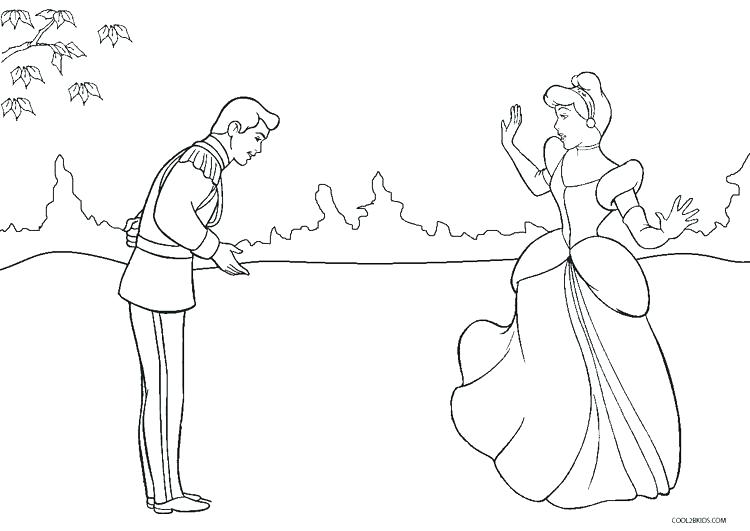 750x531 Cinderella Coloring Pages Coloring Pages Coloring Pages And Prince