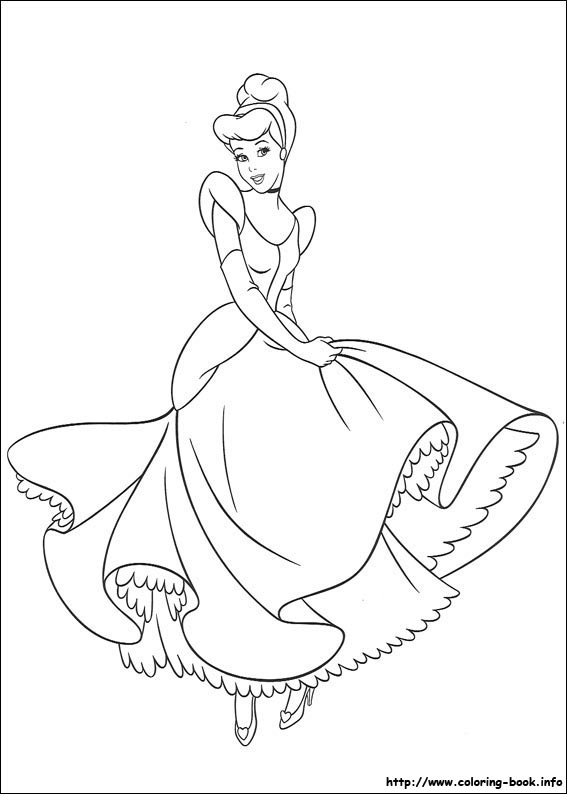 567x794 Cinderella Coloring Pages On Coloring