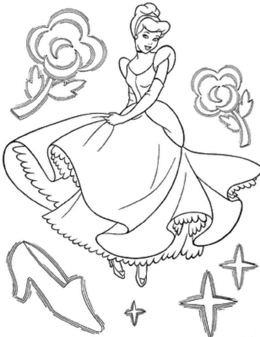 900x1169 Free Printable Cinderella Coloring Pages For Kids