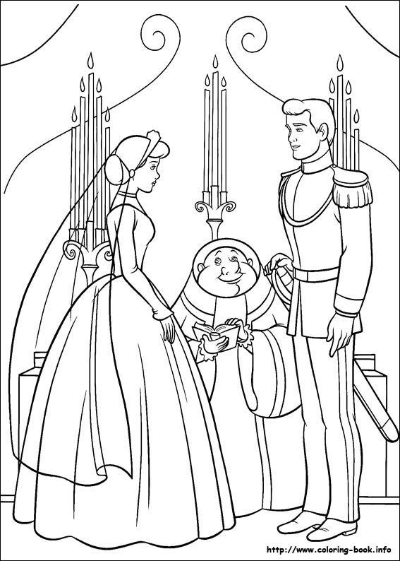 567x794 Cinderella Coloring Book