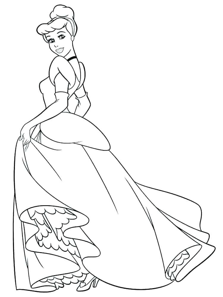 750x1000 Princess Cinderella Coloring Pages Coloring Pages Printable