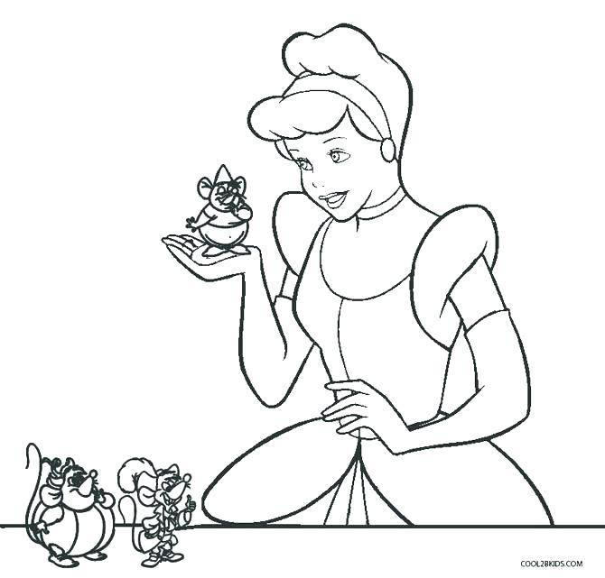 670x641 Cinderella Coloring Pages Excellent Coloring Pages Disney Princess