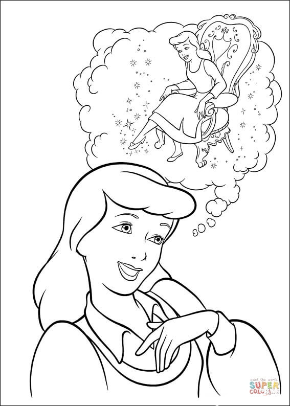 567x794 Cinderella Want To Try The Shoe From Cinderella Coloring Page