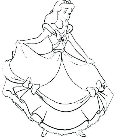 396x478 Cinderella Coloring Pages Disney