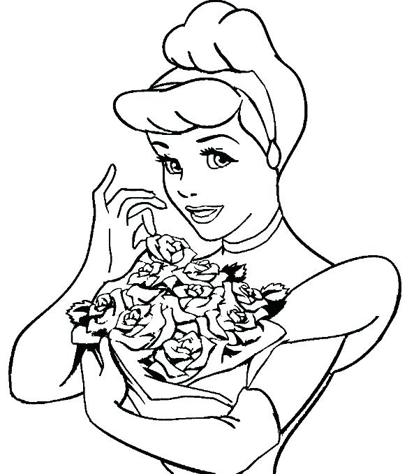 Cinderella Face Coloring Pages at GetDrawings | Free download