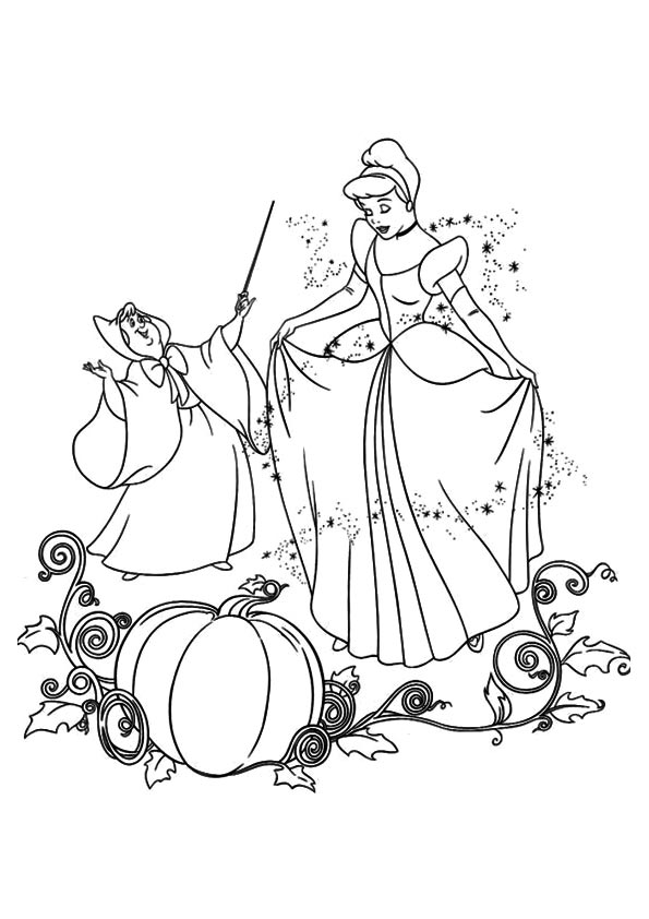 595x842 Cinderella Coloring Sheets For Kids