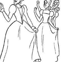 220x220 Cinderella With The Fairy Godmother Coloring Pages