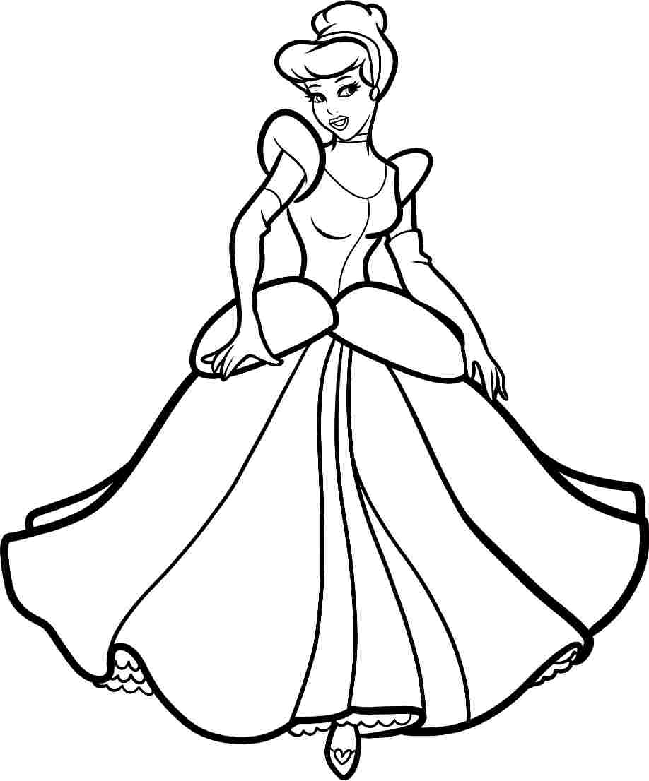 918x1106 Free Printable Cinderella Coloring Pages For Kids