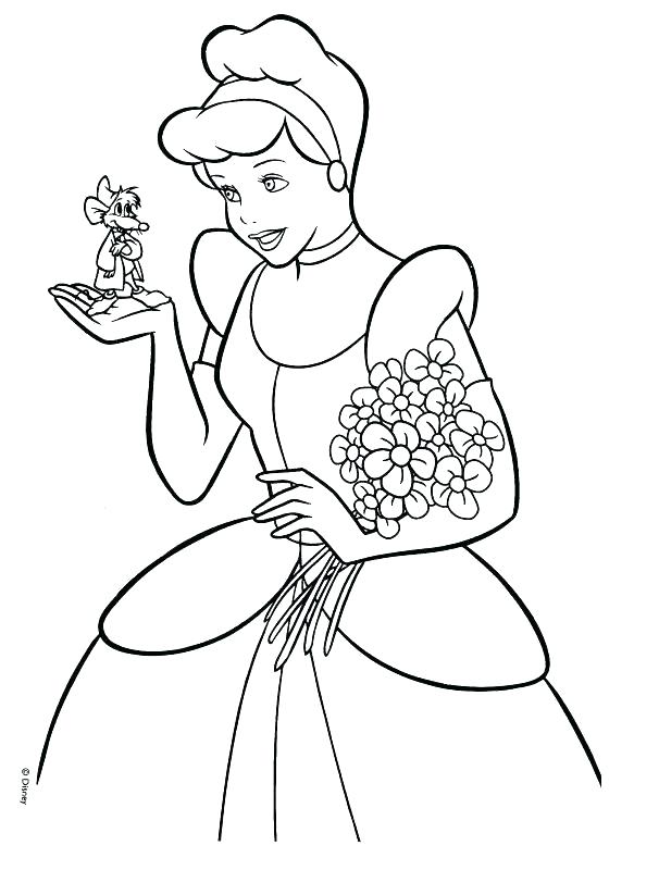 606x800 Cinderella Coloring Pages Disney Free Printable Coloring Pages