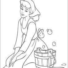 220x220 Cinderella Trying The Glass Slipper Coloring Pages
