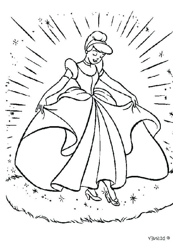 607x850 Glass Slipper Coloring Page Glass Slipper Colouring Pages Page