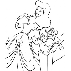 230x230 Top Free Printable Cinderella Coloring Pages Online