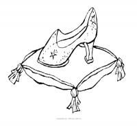 200x200 Princess Cinderella Color Pages Printable Glass Slipper