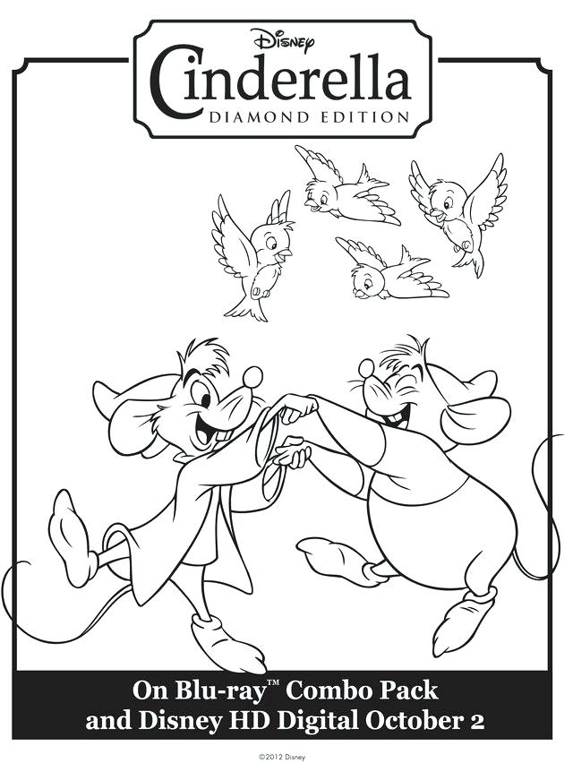 Cinderella Mice Coloring Pages