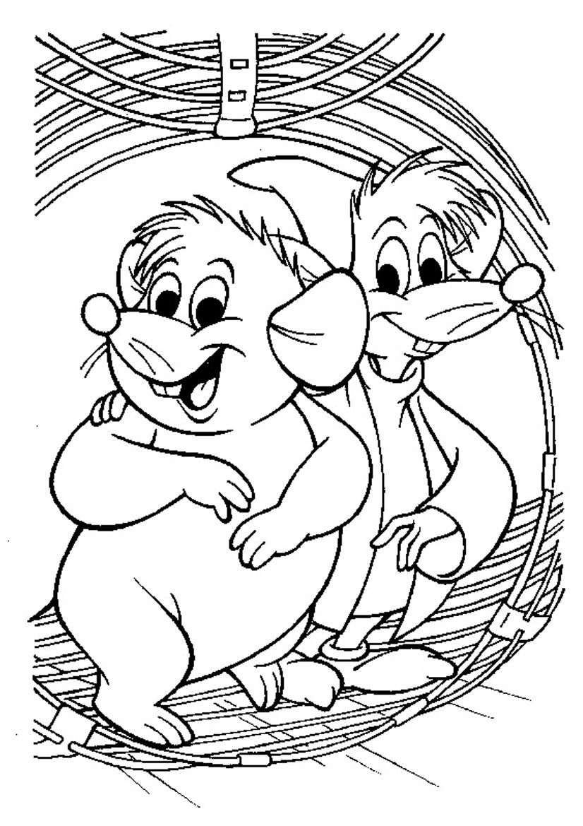 826x1169 Coloring Pages Of Cinderella's Mice Free Coloring Pages