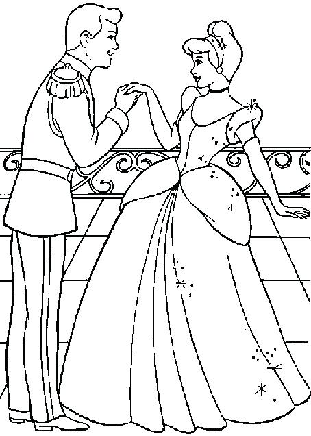 454x636 Prince Charming Coloring Pages Dance Snow White With Disney