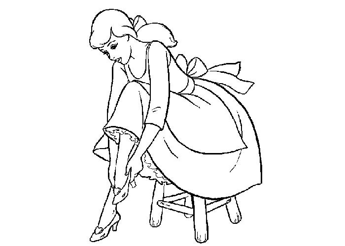 700x500 Cinderella Mice Coloring Pages