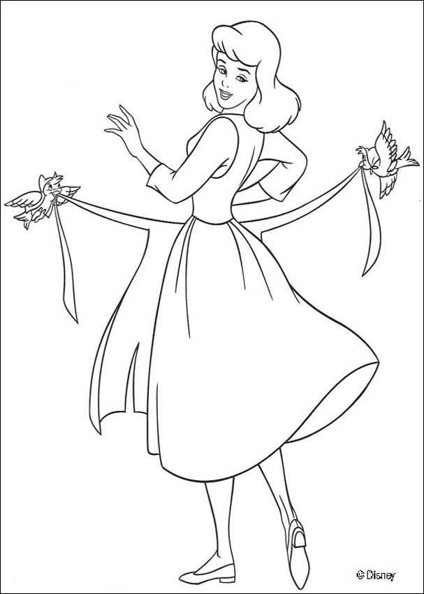 607x850 Cinderella Coloring Book Pages