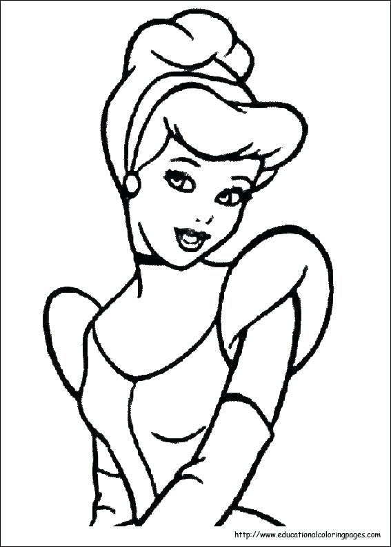 Cinderella Slipper Coloring Pages at GetDrawings | Free download