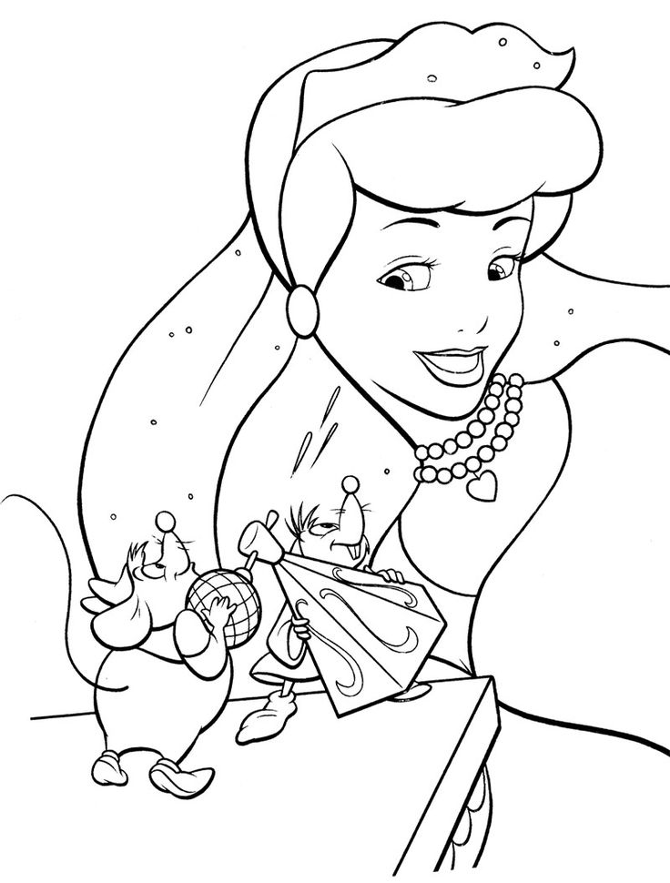 736x970 Glass Slipper Coloring Page
