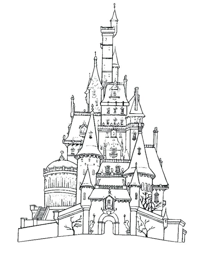 663x851 Coloring Pages Of Cinderella Castle