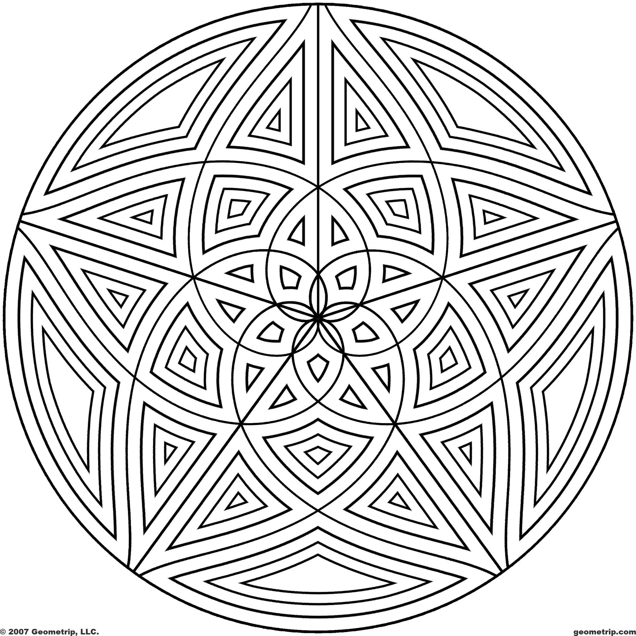 2100x2100 Coloring Pages Of Cool Designs Circles Page Of Coloring