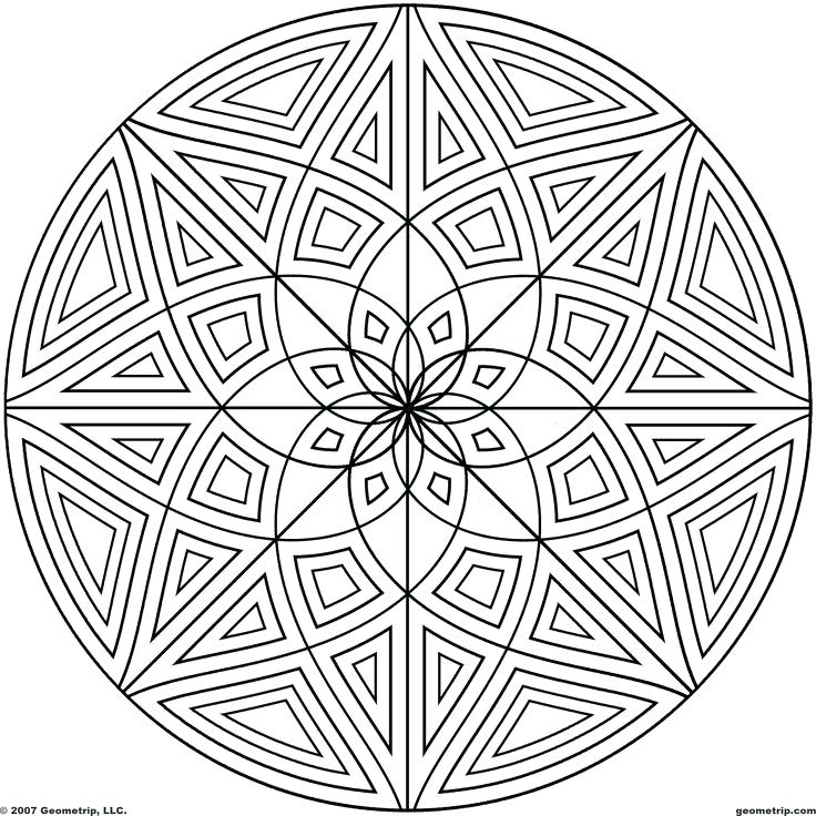 736x736 Circles Mandala Coloring Pages Batch Circle Design Murs
