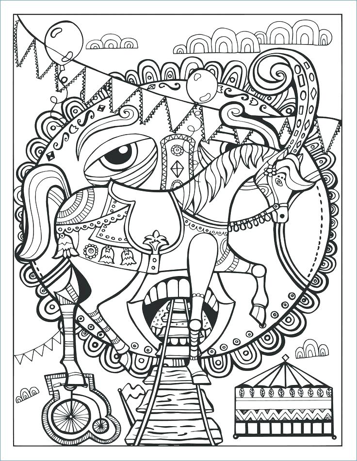736x952 Hello Kitty On Circus Coloring Pages Carnival Coloring Page Lovely