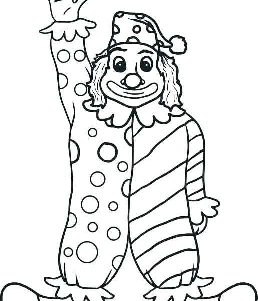 515x600 Clown Coloring Page Clown Coloring Pages Circus Coloring Pages