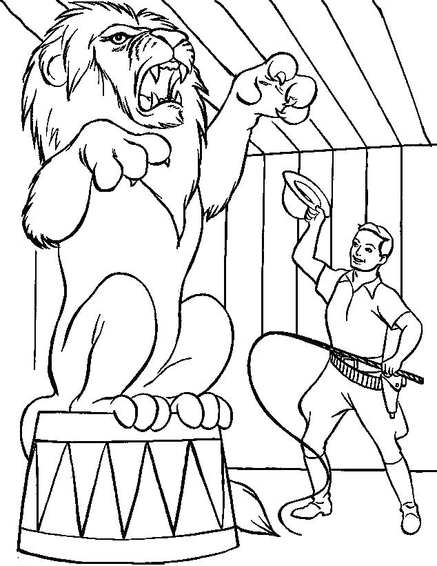 634x820 Circus Lion Coloring Pages Circus Themed Coloring Pages Circus