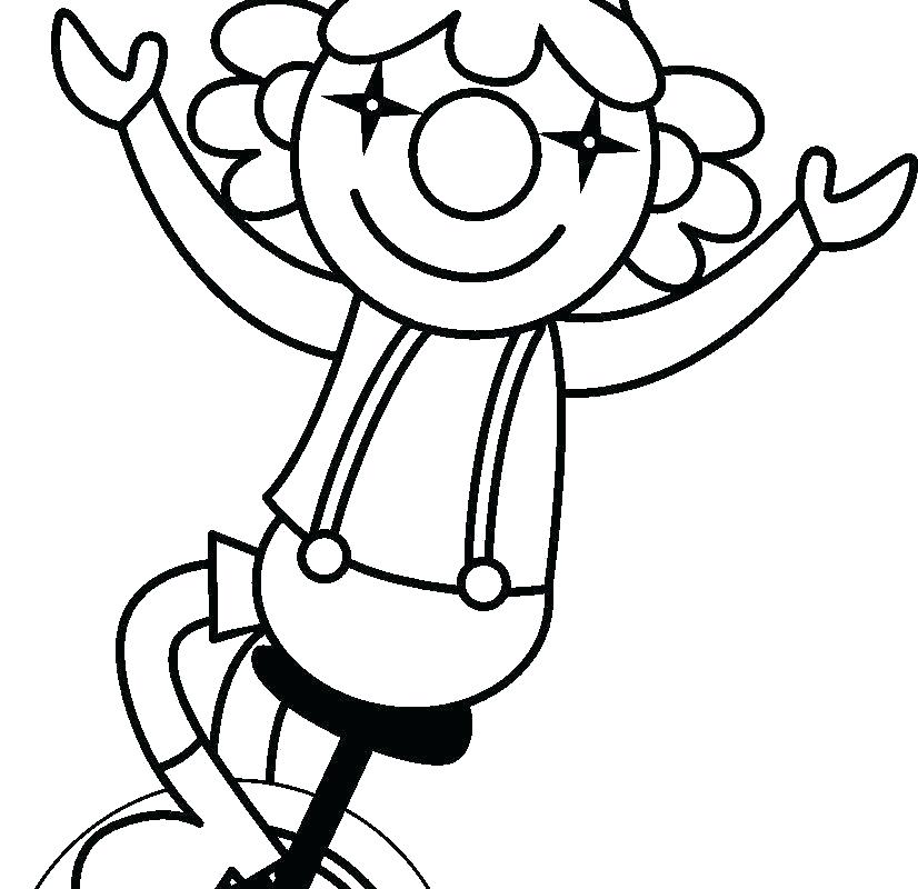 826x800 Circus Coloring Pages