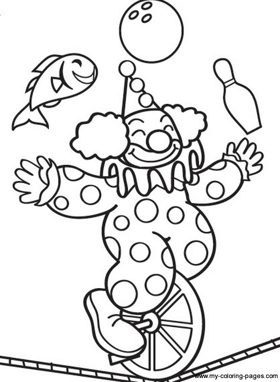 567x773 Circus Coloring Pages