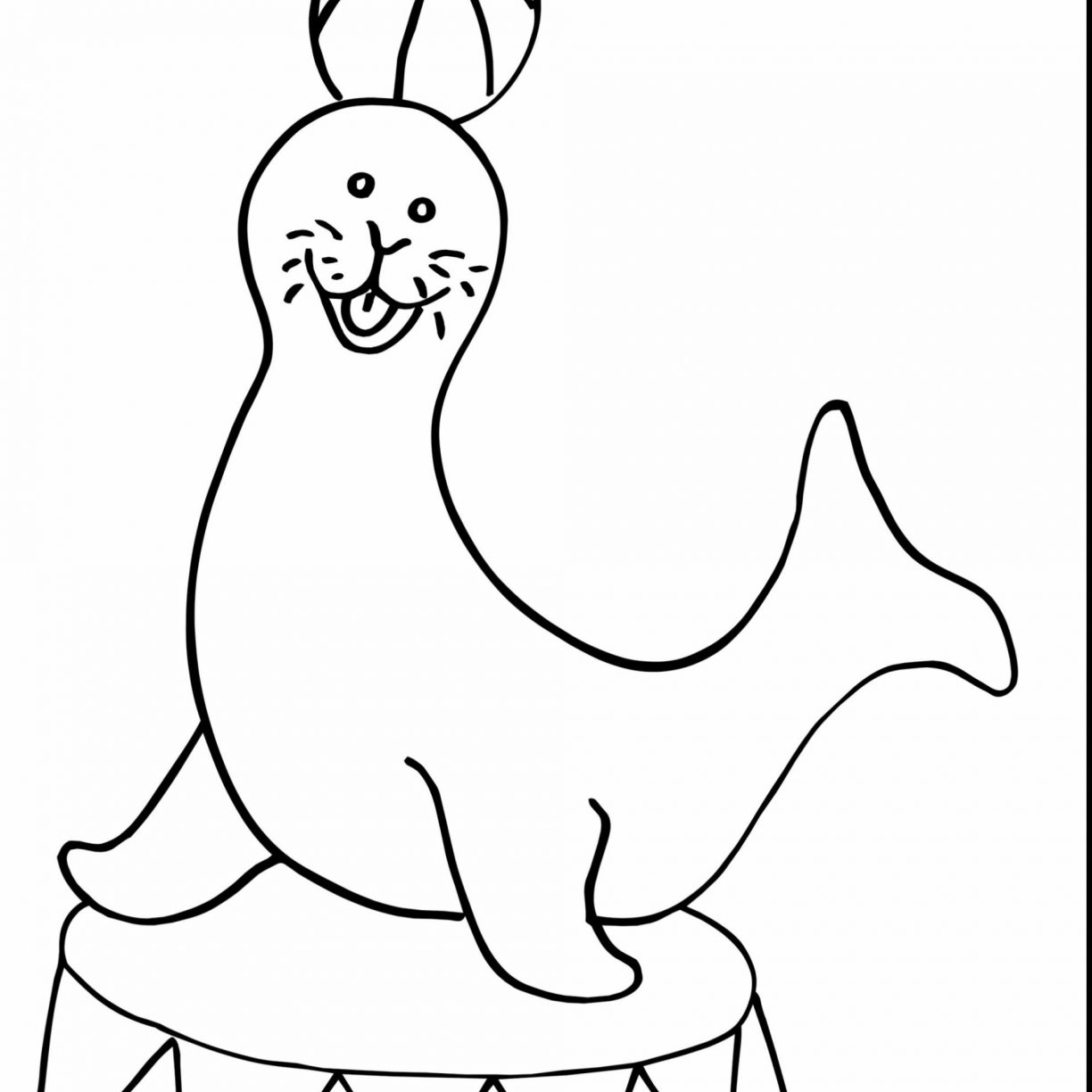 1224x1224 Circus Coloring Pages Clown With Balloon Free Printable