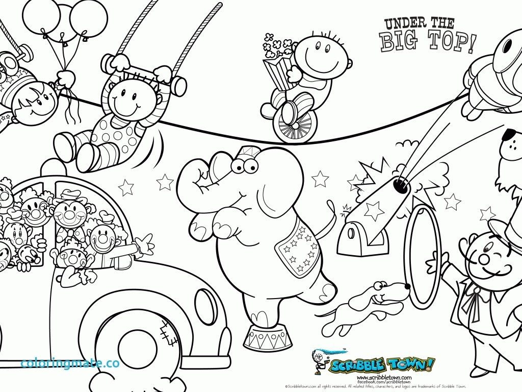 1024x768 Coloring Pages Circus Fresh Circus Coloring Pages