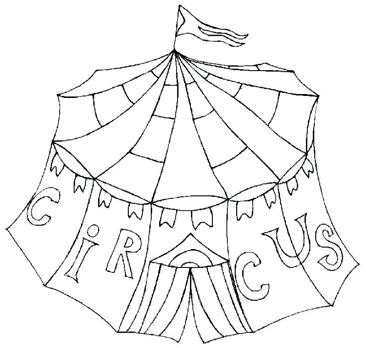 736x700 Circus Coloring Pages Printable Circus Tent Coloring Pages