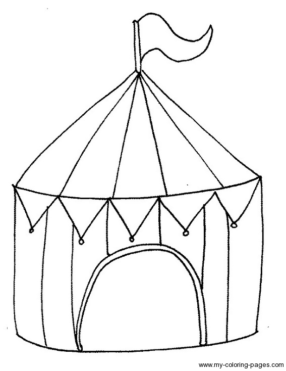 567x734 Circus Tent Coloring Page Circus Tents, Circus
