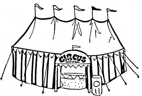 465x314 Circus Tent Coloring Page School