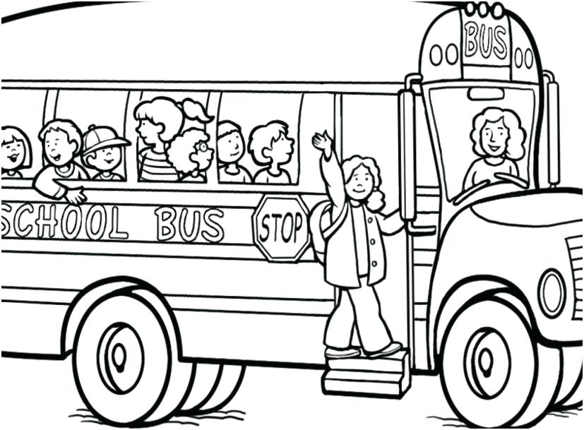 827x609 Bus Coloring Page School Bus Coloring Page City Bus Coloring Page