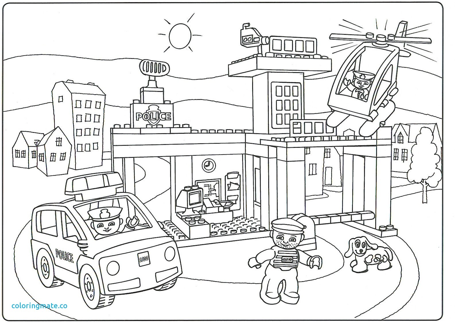 1586x1123 City Coloring Pages