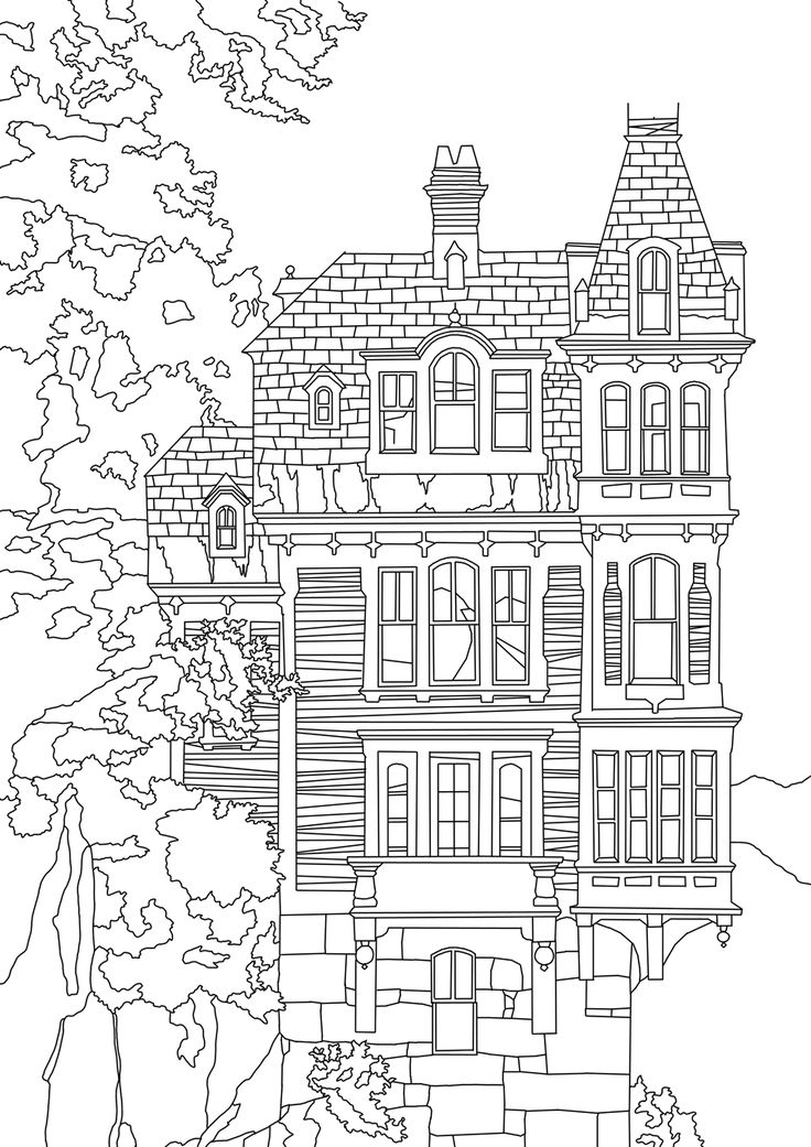 736x1041 City Coloring Pages