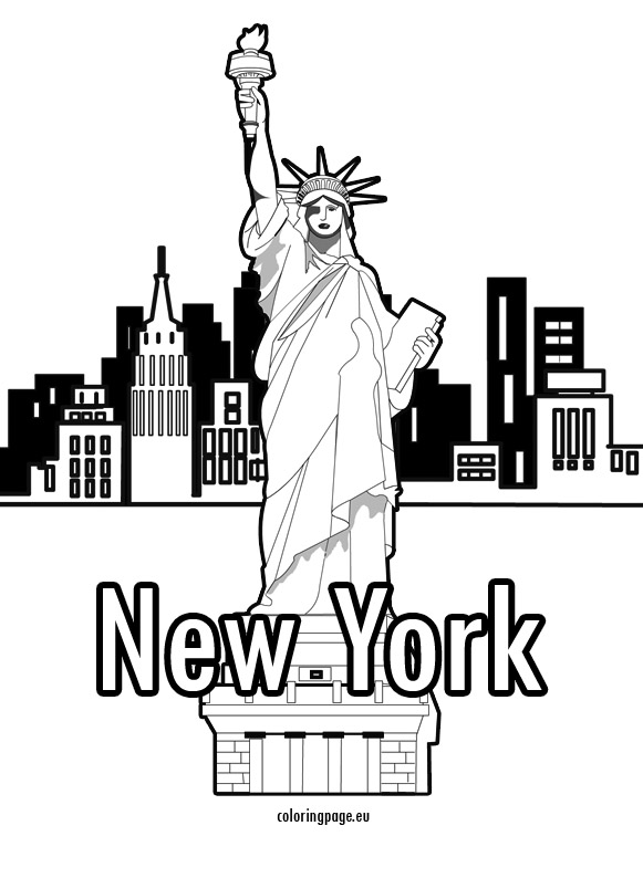 581x794 New York City Coloring Pages