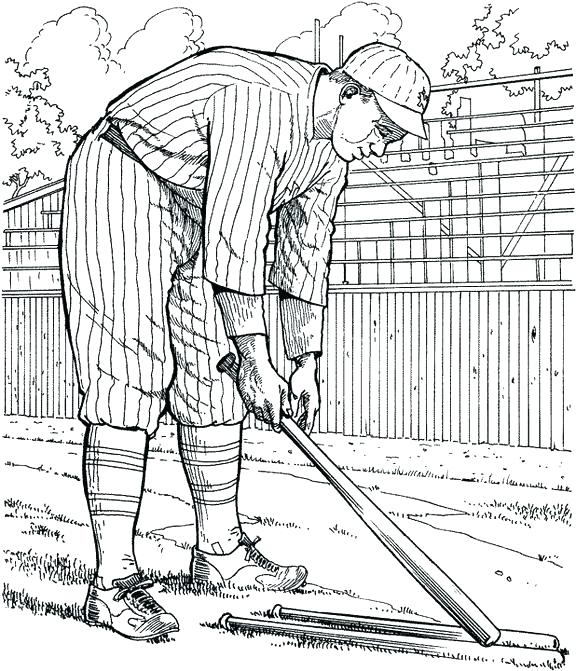 576x671 New York Coloring Pages Or New Coloring Pages New Player Baseball