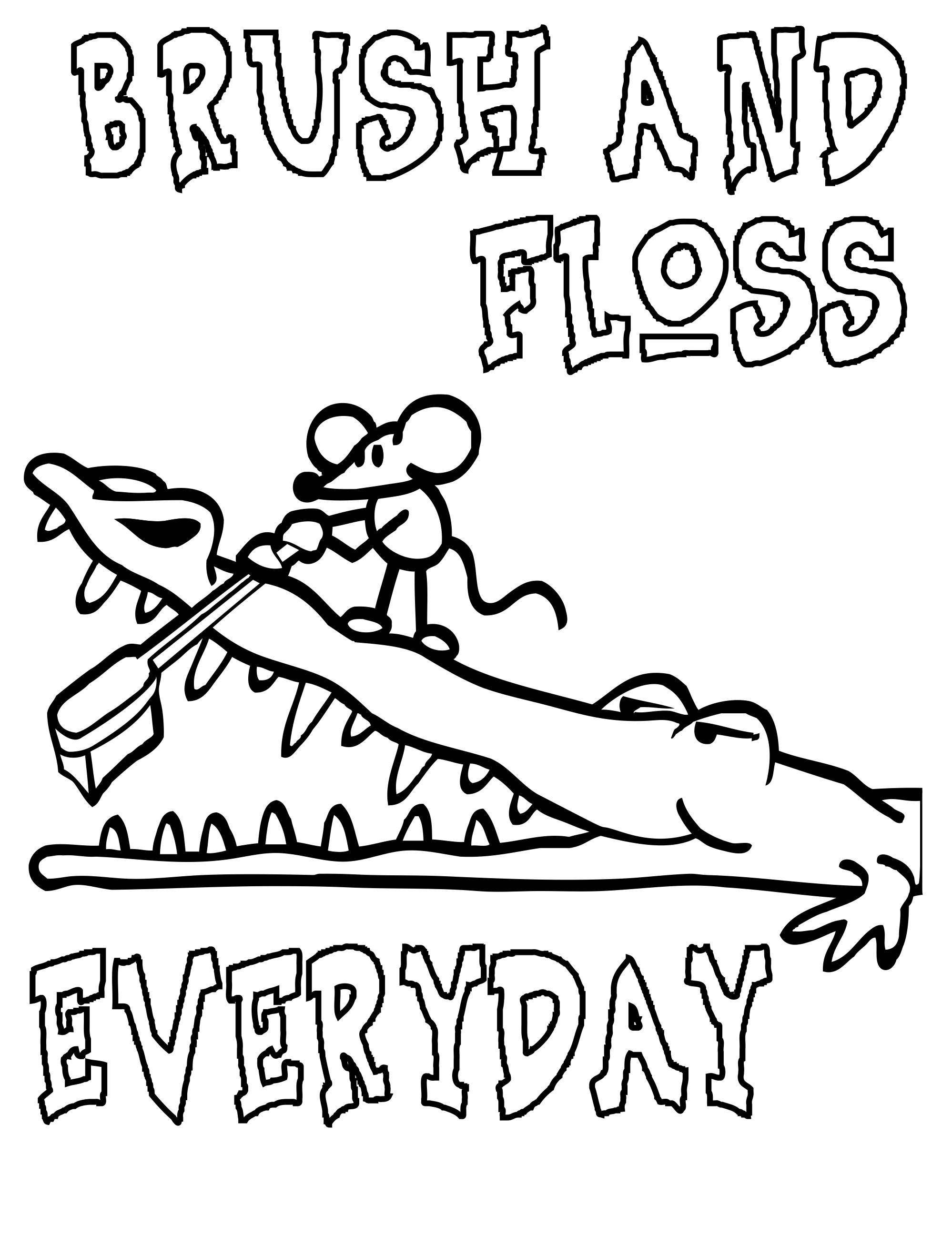 1998x2594 Tooth Coloring Sheet