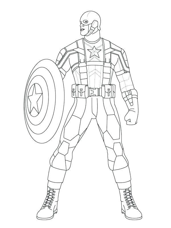 600x800 Captain America Shield Coloring Page Coloring Pages Captain
