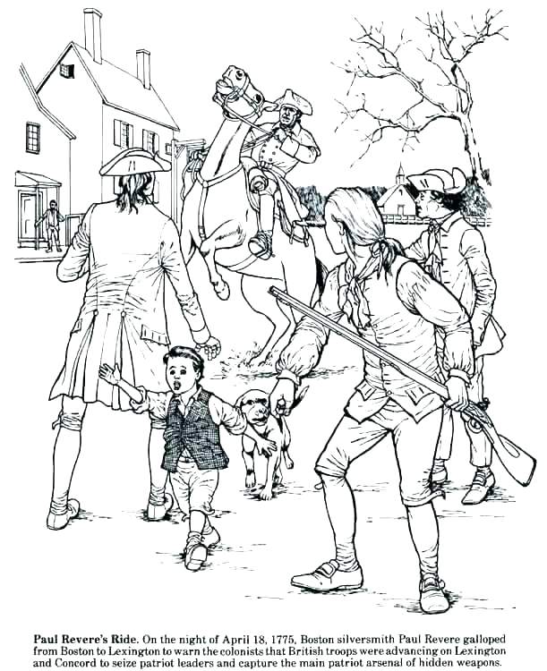 611x750 Civil War Coloring Page