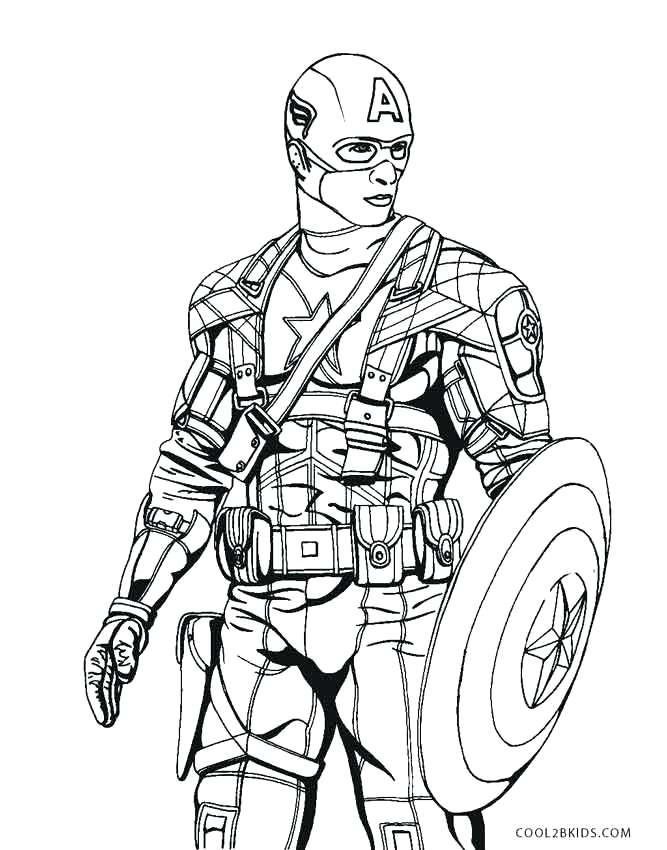 667x850 Captian America Coloring Pages Captain Coloring Pages Civil War