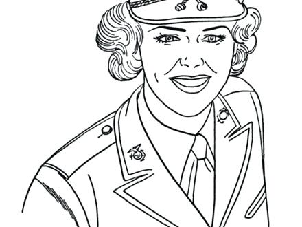 440x330 Clara Barton Coloring Page