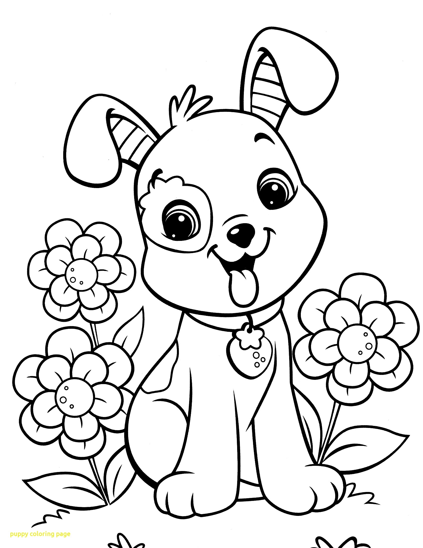 1700x2200 Puppy Coloring Page With Princess Puppy Coloring Pages Download