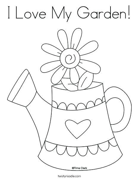 468x605 Watering Can Coloring Page
